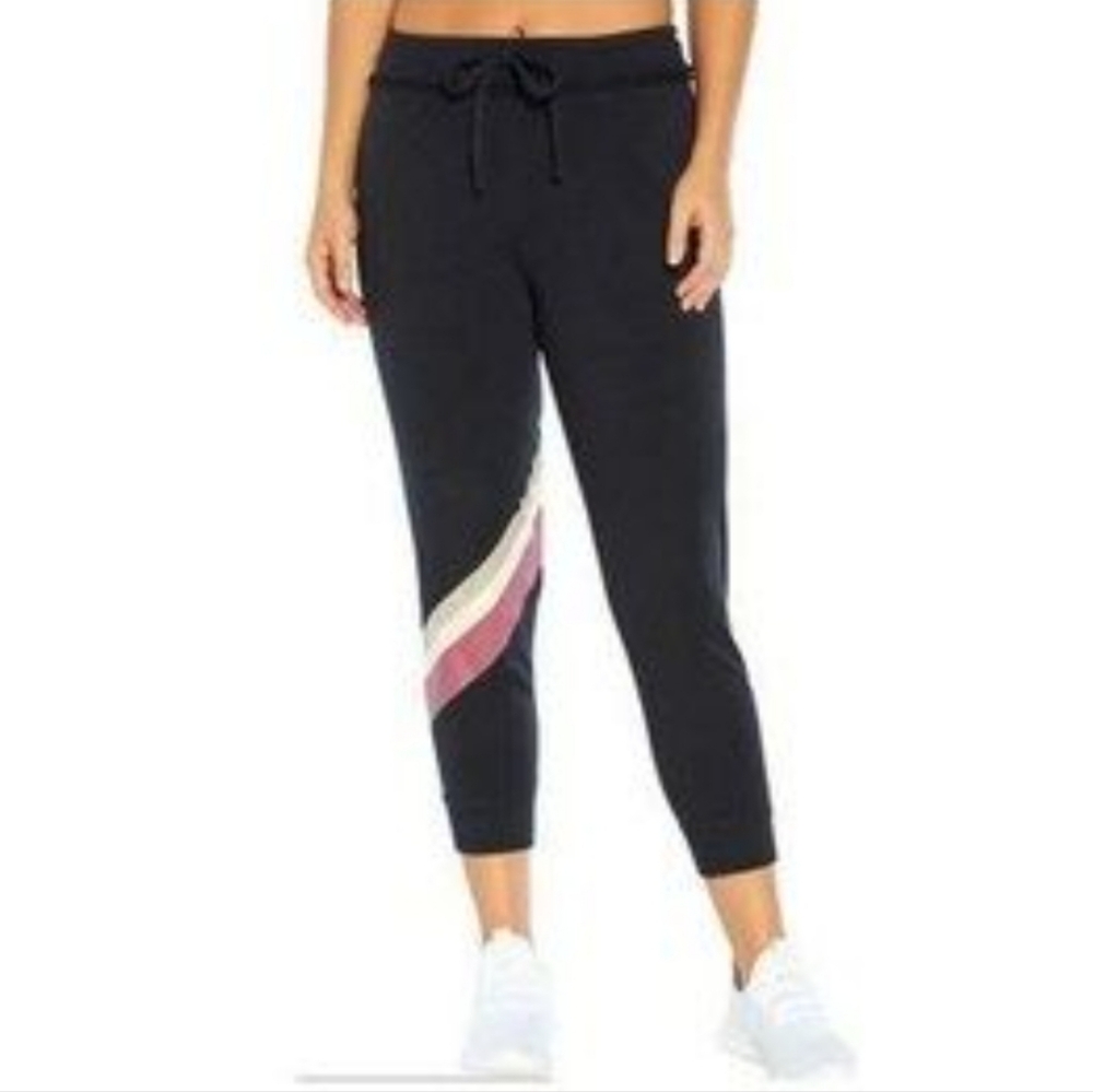 Wildfox Sport NWT Cosmic Relaxed Fit Jogger Pants w/ Striped Logo Detail